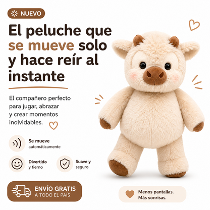 Vaquita Calm™ de SoftBuddy – Peluche Interactivo para Niños